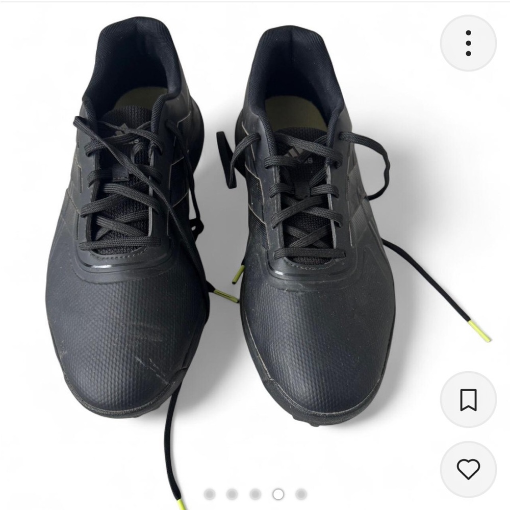 Black Adidas men’s golf sneakers